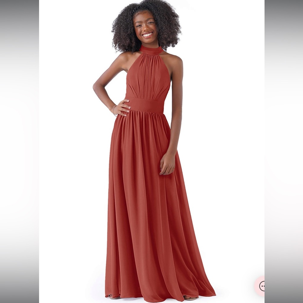 Azazie Iman Terracotta Bridesmaid Dress